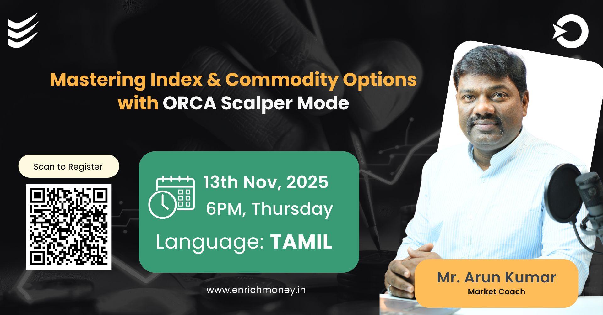 Mastering Index & Commodity Options with ORCA Scalper Mode