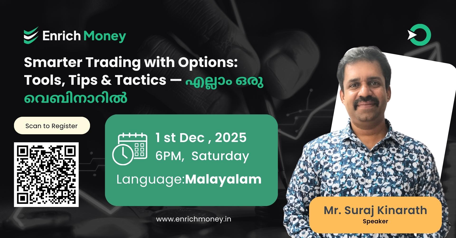 Smarter Trading with Options: Tools, Tips & Tactics — എല്ലാം ഒരു വെബിനാറിൽ