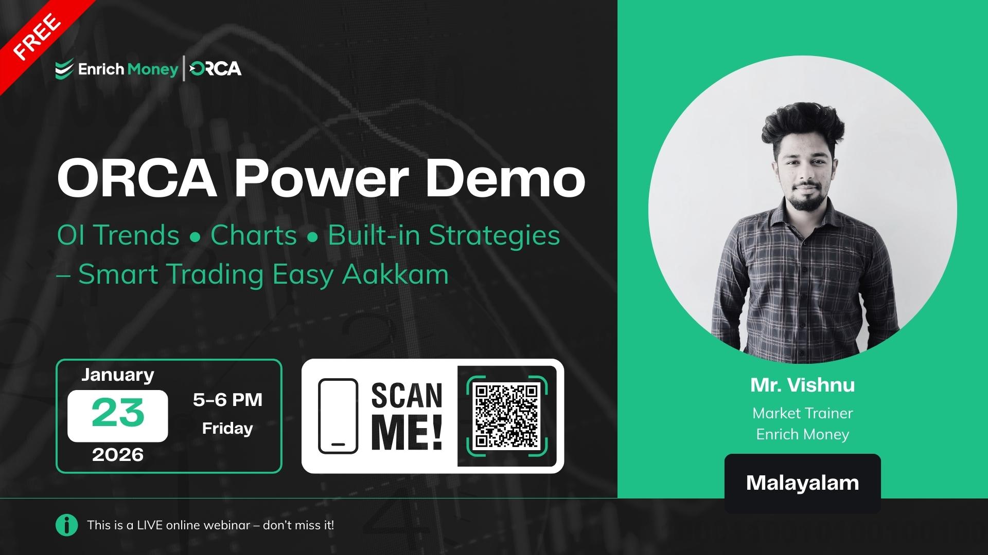 ORCA Power Demo: OI Trends • Charts • Built-in Strategies – Smart Trading Easy Aakkam