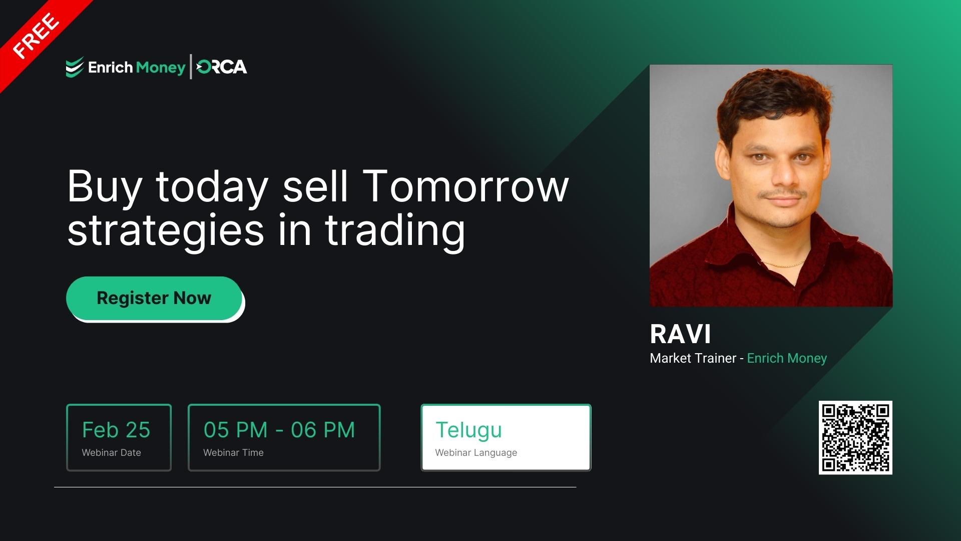 Buy today sell Tomorrow strategies in trading