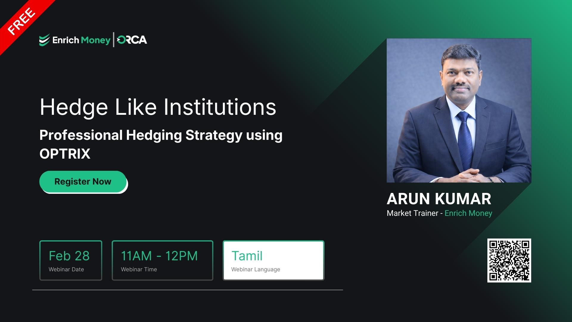 Hedge Like Institutions – Professional Hedging Strategy using OPTRIX.