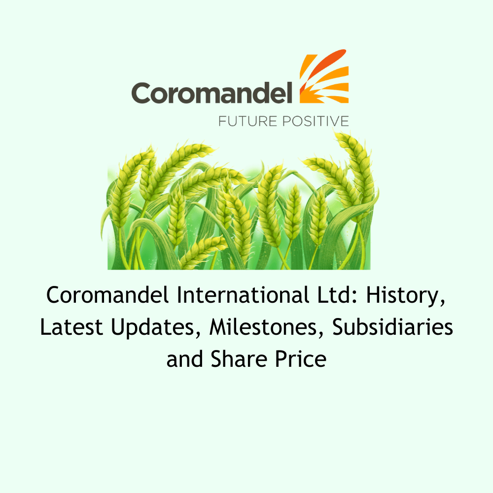 Coromandel International Ltd: History, Latest Updates, Milestones, Subsidiaries and Share Price